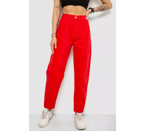 Джинси жіночі, колір червоний, 182R1621