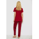 Піжама жіноча з принтом, колір бордовий, 243R10202