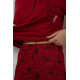 Піжама жіноча з принтом, колір бордовий, 243R10202