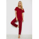 Піжама жіноча з принтом, колір бордовий, 243R10202