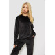 Піжама жіноча велюр, колір чорний, 102R5244