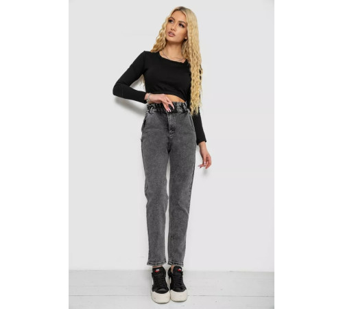 Джинсы женские МОМ, цвет темно-серый, 244R3295