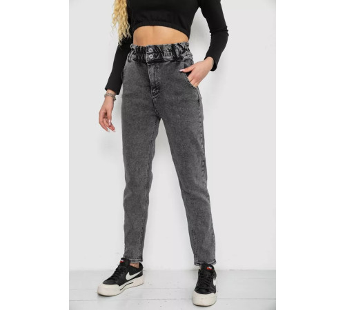 Джинсы женские МОМ, цвет темно-серый, 244R3295