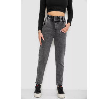 Джинсы женские МОМ, цвет темно-серый, 244R3295