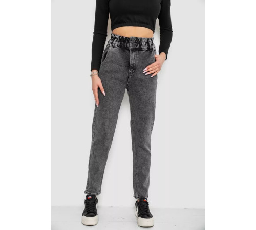 Джинсы женские МОМ, цвет темно-серый, 244R3295