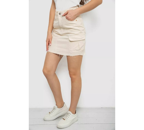 Спідниця жіноча джинсова, колір бежевий, 182R2764