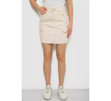 Юбка женская джинсовая, цвет бежевый, 182R2764