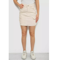 Спідниця жіноча джинсова, колір бежевий, 182R2764