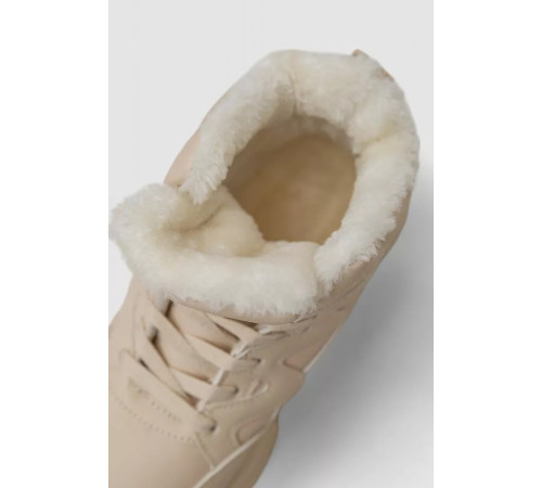 Кросівки жіночі зимові на хутрі, колір бежевий, 248RDM01