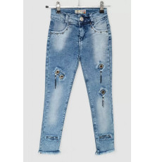Джинси для дівчаток, колір синій, 247R1212