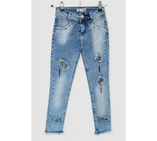 Джинсы для девочек, цвет синий, 247R1212