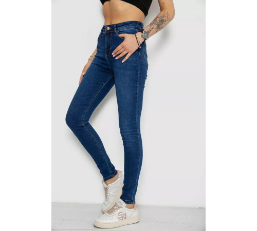 Джинси жіночі Skinny, колір синій, 182R4427