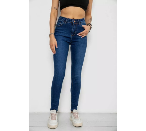 Джинси жіночі Skinny, колір синій, 182R4427