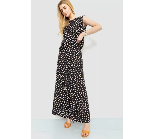 Штани жіночі штапель, колір чорний, 102R330-1