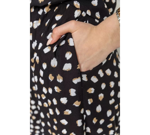 Штани жіночі штапель, колір чорний, 102R330-1