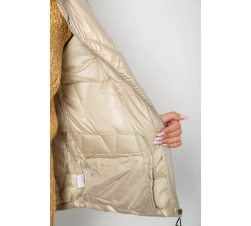 Куртка жіноча демісезонна, колір бежевий, 243R005