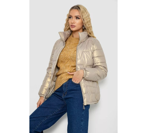 Куртка жіноча демісезонна, колір бежевий, 243R005
