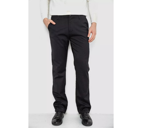 Брюки мужские классические утепленные, цвет черный, 244RFH310