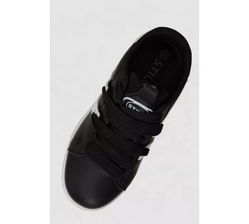 Кроссовки женские кожа, цвет черно-белый, 248RJH900-4