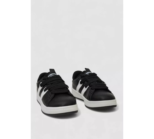 Кроссовки женские кожа, цвет черно-белый, 248RJH900-4