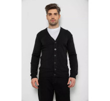 Кофта мужская на пуговицах, цвет черный, 238R18004.