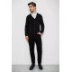 Кофта мужская на пуговицах, цвет черный, 238R18004.