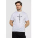 Футболка чоловіча з принтом, колір білий, 241R1903