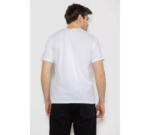 Футболка чоловіча з принтом, колір білий, 241R1903