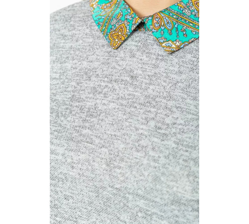 Блуза женская обманка, цвет серый, 230R542-1.