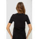 Жіноча футболка з принтом, колір чорний, 241R122
