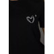 Жіноча футболка з принтом, колір чорний, 241R122
