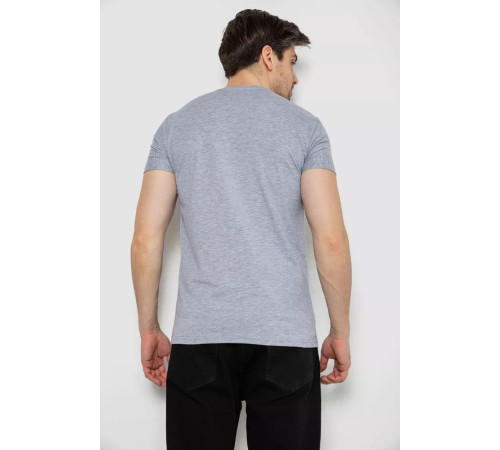 Футболка мужская однотонная базовая, цвет серый, 244R2405