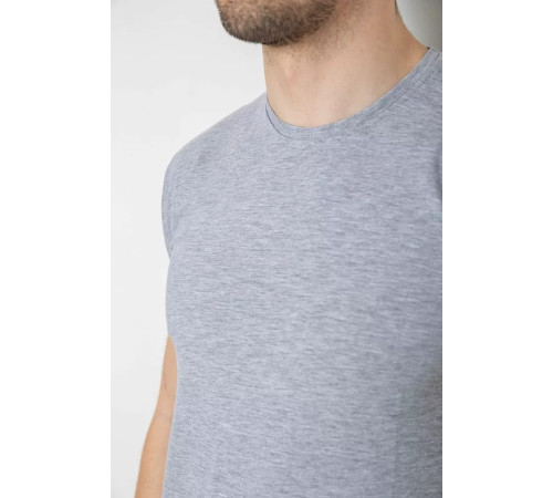 Футболка мужская однотонная базовая, цвет серый, 244R2405