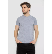 Футболка мужская однотонная базовая, цвет серый, 244R2405