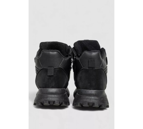 Кроссовки женские на меху, цвет черный, 243R109-5