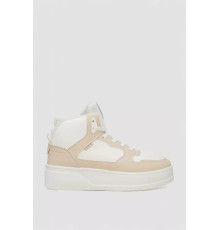 Кросівки жіночі зимові на хутрі, колір біло-бежевий, 248RQT10