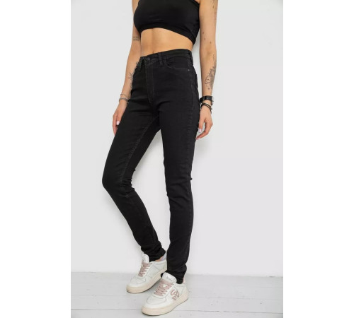 Джинсы женские, цвет черный, 182R4671