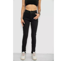 Джинсы женские, цвет черный, 182R4671.