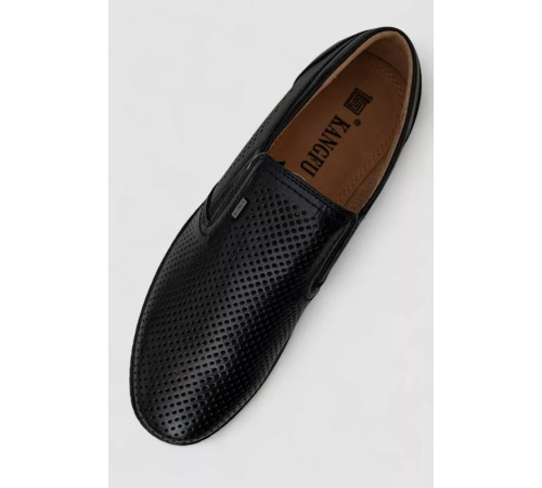 Туфлі чоловічі з перфорацією, колір темно-синій, 243RB1872