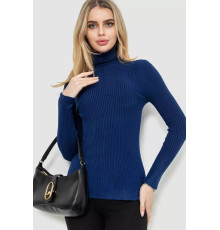 Гольф жіночий однотонний, колір синій, 244R002