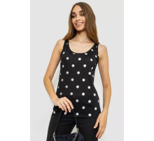 Женская майка в горох, цвет черный, 244R256