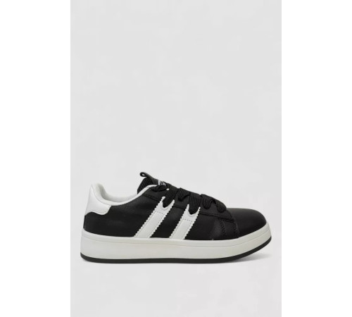 Кроссовки женские кожа, цвет черно-белый, 248RJH900-2