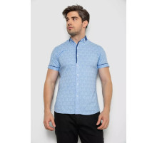 Сорочка чоловіча з коротким рукавом, колір бузковий, 214R3071