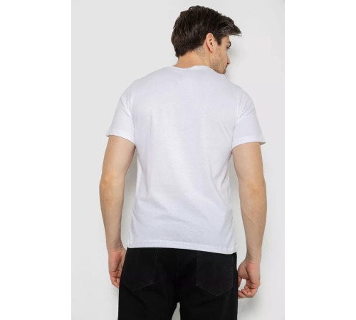 Футболка чоловіча з принтом, колір білий, 241R1910