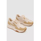 Кросівки жіночі екошкіра, колір бежевий, 243R186-161