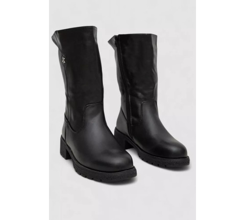 Сапоги женские зимние на меху, черный, 243RY206