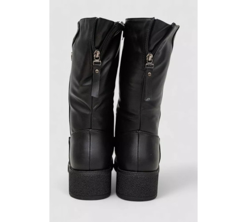 Сапоги женские зимние на меху, черный, 243RY206