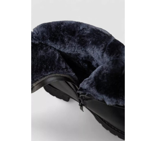Сапоги женские зимние на меху, черный, 243RY206
