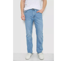 Джинсы мужские однотонные, цвет голубой, 244R21-730.