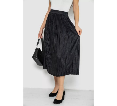 Юбка плиссированная, цвет черный, 167R401.